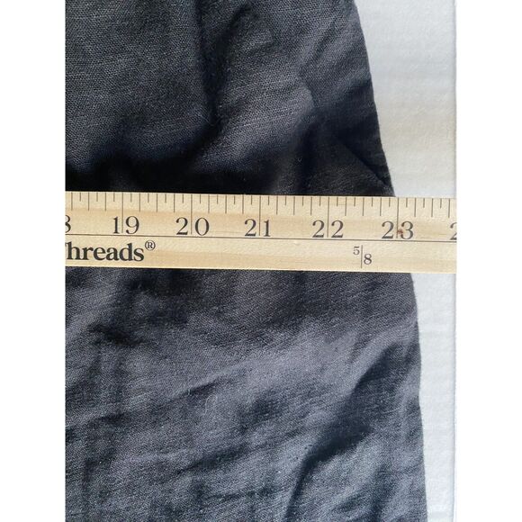 NWT Lucky Brand Black Linen Blend Utility Drawstring Pull-Up Pants Sz XL - Picture 7 of 10